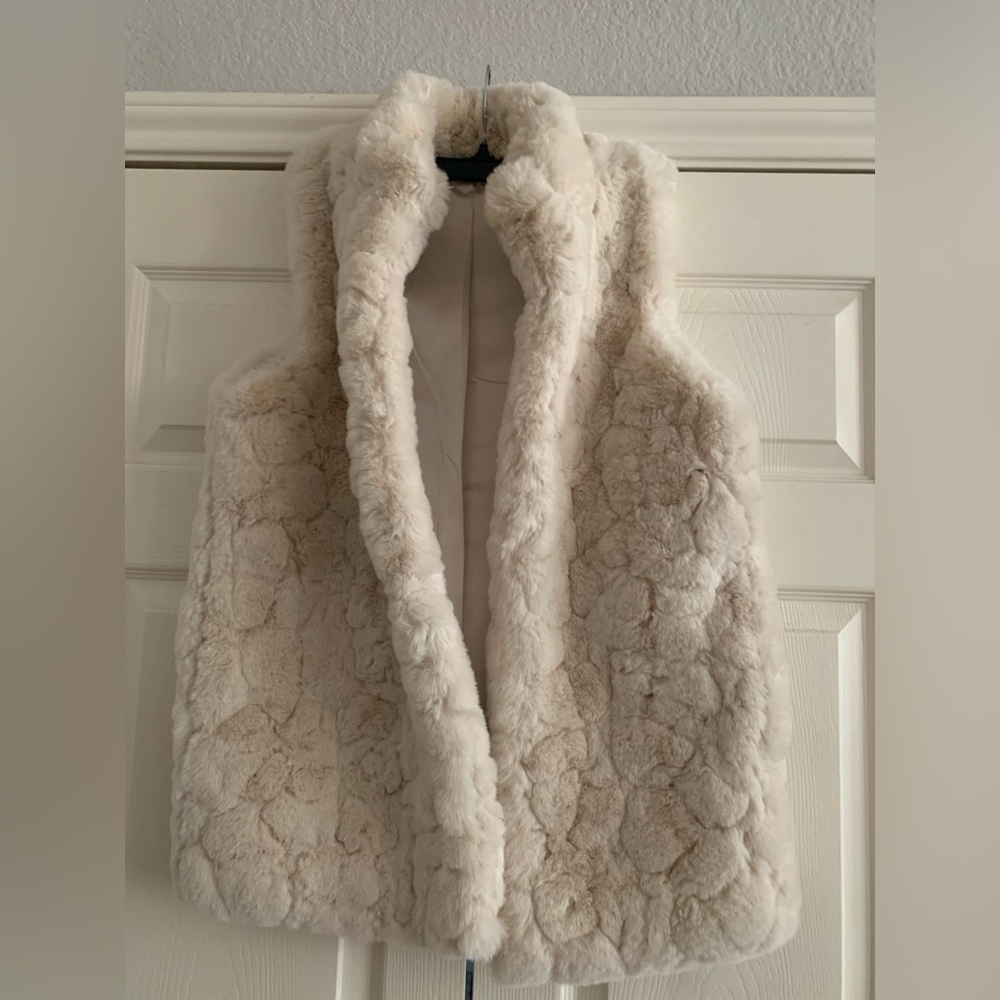 Rachel Zoe faux fur vest